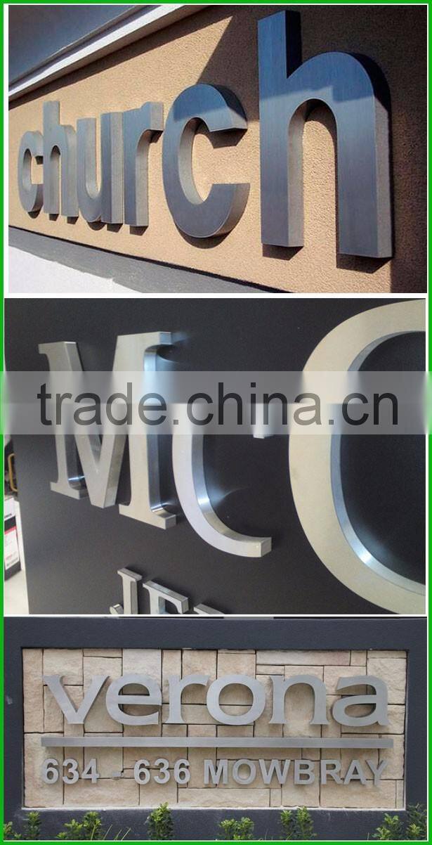 Cast Outdoor Large Stainless Steel Letter Sign