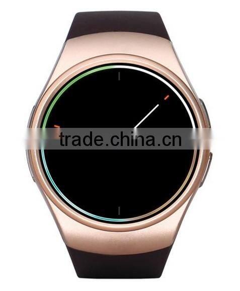 Full Display Round IPS Screen LCD MTK2502C BT4.0 blood pressure monitor watch KW18