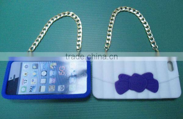 Silicone Mobile Phone Case with Handle for iPhone 5