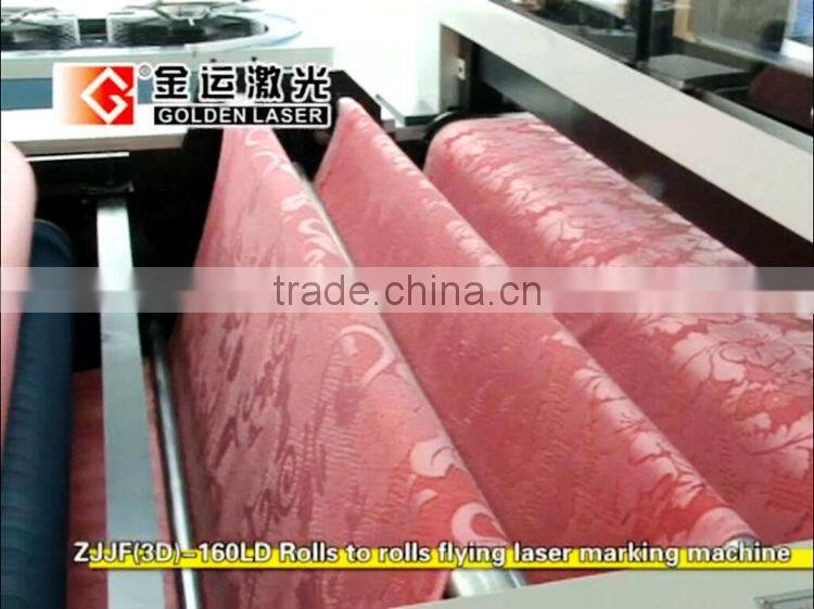 Laser engraving textiles of garment fabric laser engraving machine 1.6X1.6m