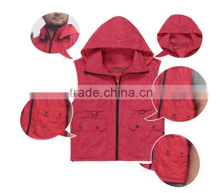 High quality multi function photo work mesh travel vest