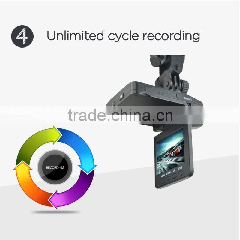 2.5 inch TFT LCD screen H198 security monitoring system the hd driver recorder mini DVR camera