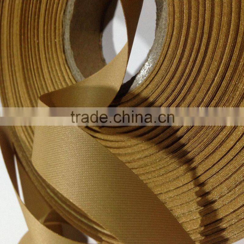Huzhou factory direct supply full dull satin ribbon for uniform labels and collar labels
