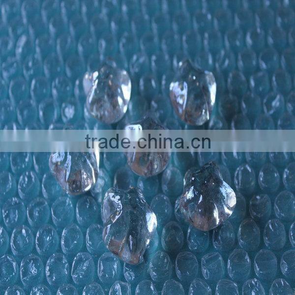 start shape glass stones,red glass stones