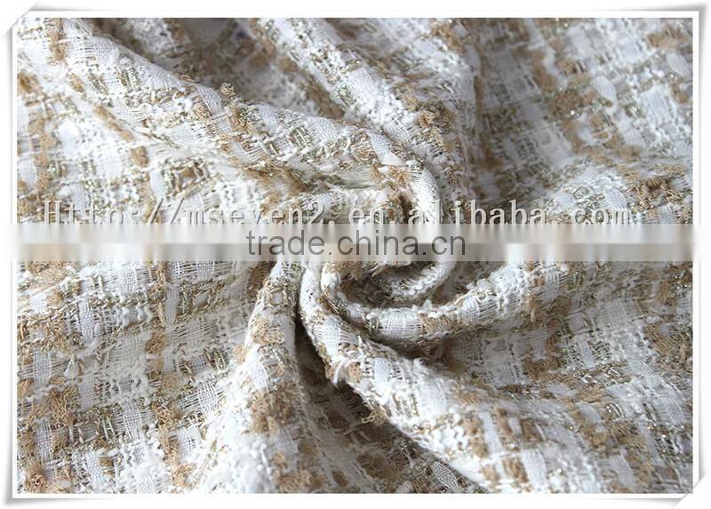 Wholesale Polyester wool tweed sherwani fabric for winter garment