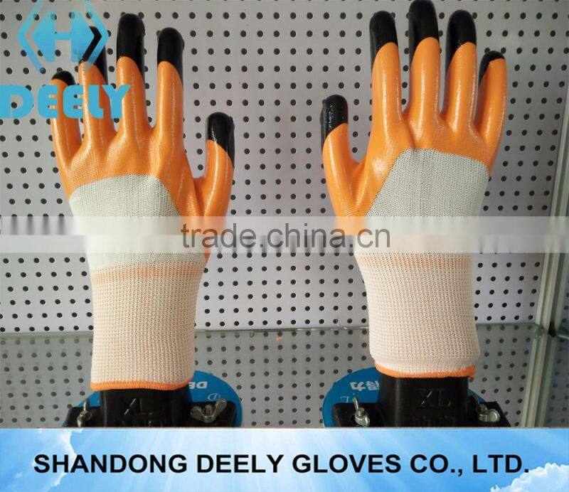 latex garden gloves double gum dipping latex glove