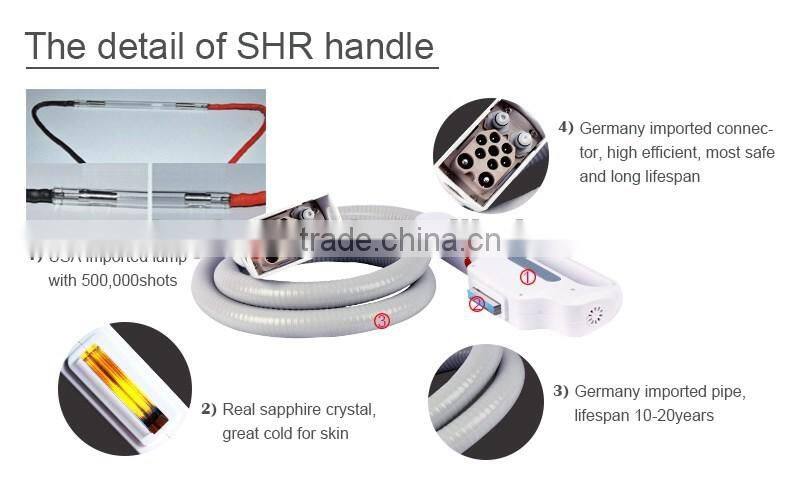 2016 good quality body hair removal ipl machine shr device for women and men