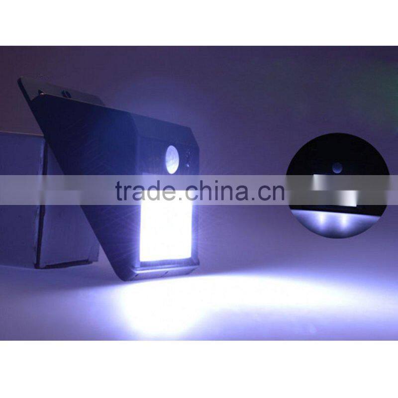 6 LED Solar Power PIR Motion Sensor Wall Light Outdoor Waterproof Garden Lamp
