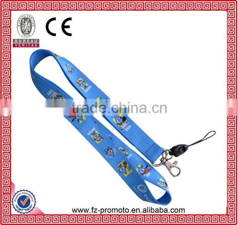 High quality promotional custom sublimation printed polyester neck lanyard for sale in 2016