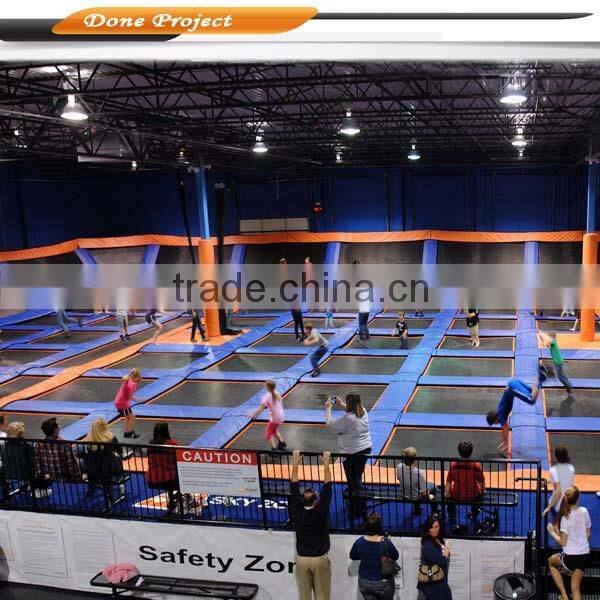 2016 hot Sale trampolines, free design bounce park, top 1 safest trampoline for backyard