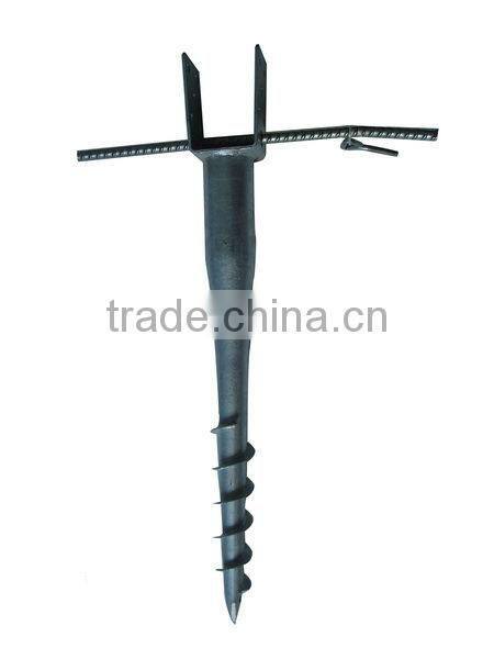 hot dipped galv. highest quality ground screw pole anchor