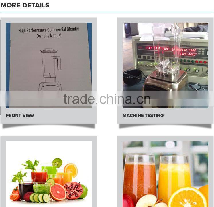 2016 Digital Control CE Aluminum Base for Commercial Raw Material Blender