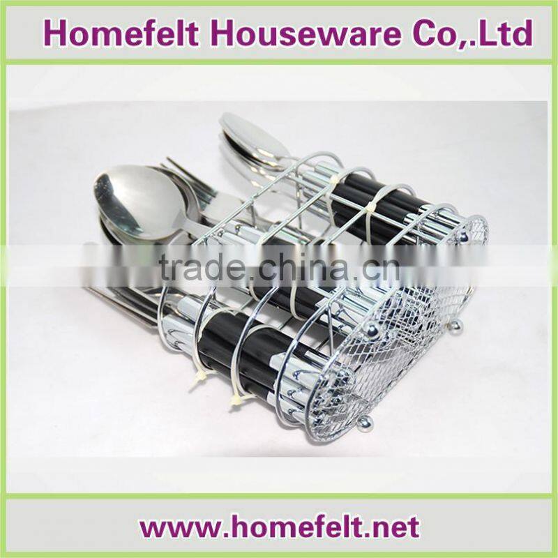 16 pcs / 24 pcs plastic handle cutlery set