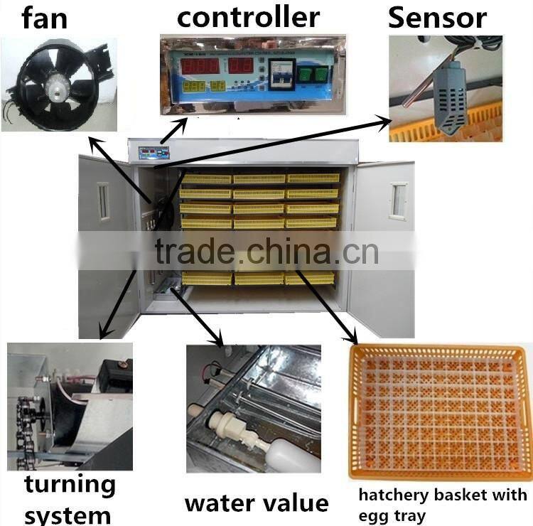 Good Quality & Price 4000 chicken egg automatic incubator with three years warranty