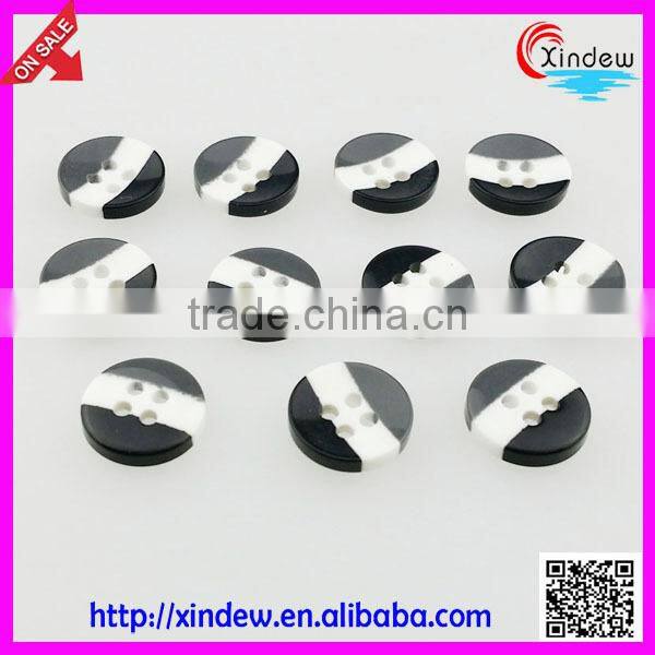 Black striped shirt button for men wholesale