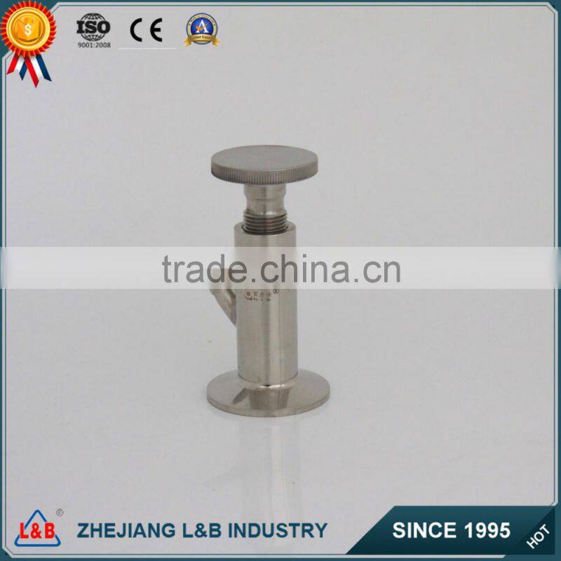 Sanitary milk clamp sample valve