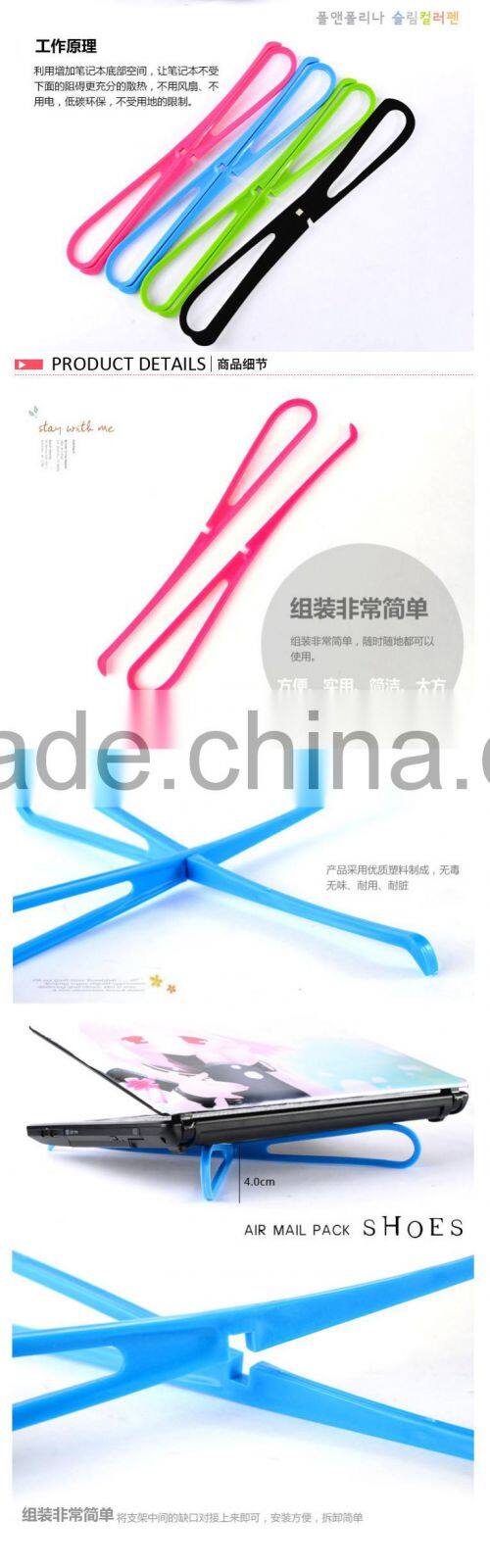 iron wired note book cooling rack pad-rosy