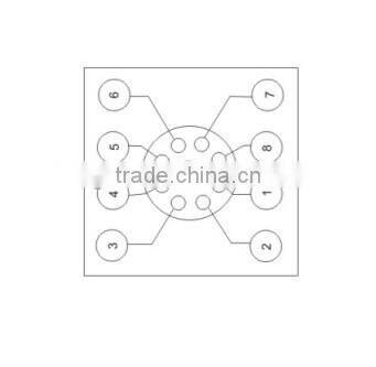 10amps 8pin industrial socket for distribution box P3G08