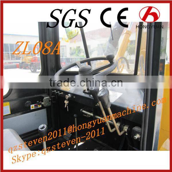 CE certificate 0.8T small agricultural wheel loader