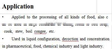 Jacketed Steam Kettle with ss304 ss316