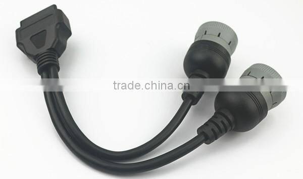 Deutsch splitter Y cable 2pcs 6pin OBD2 16pin Female to 2pcs J1708 6pin Y cable