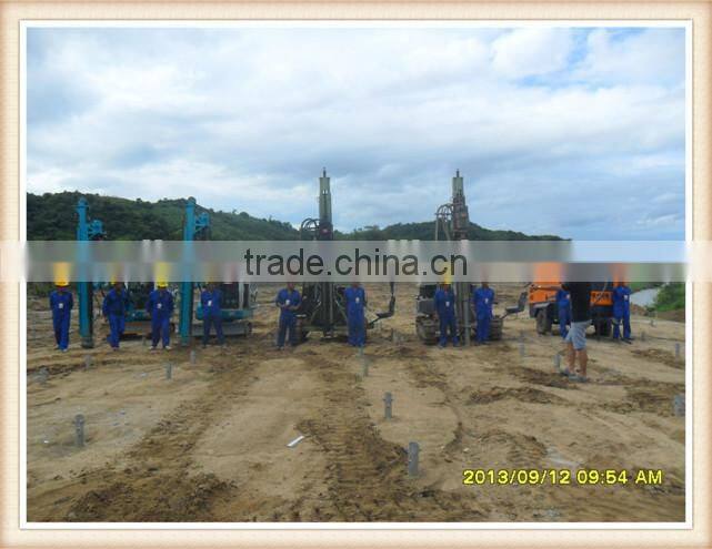 most popular multi-function crawler rotary pv spiral pile drilling rig MZ130Y-2