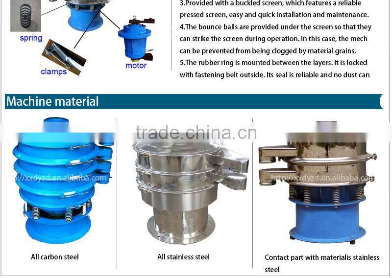 first vibration separator for lead silver and tin