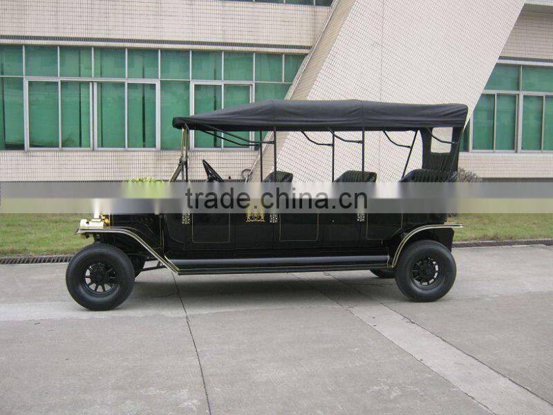 Antique private 8 seat royal sightseeing resort electric passenger golf cart