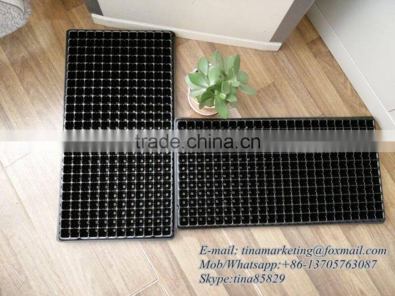 288 Cells Plug PS Material Plastic Flower Planting Nursery Seed Sprouting Trays for Seedling Propagation