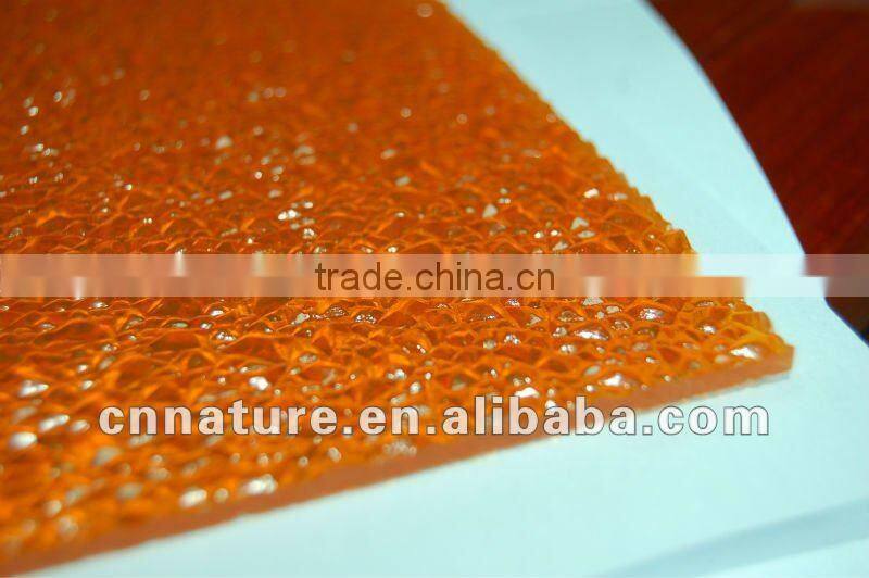 Bayer raw material colour polycarbonate embossed sheet