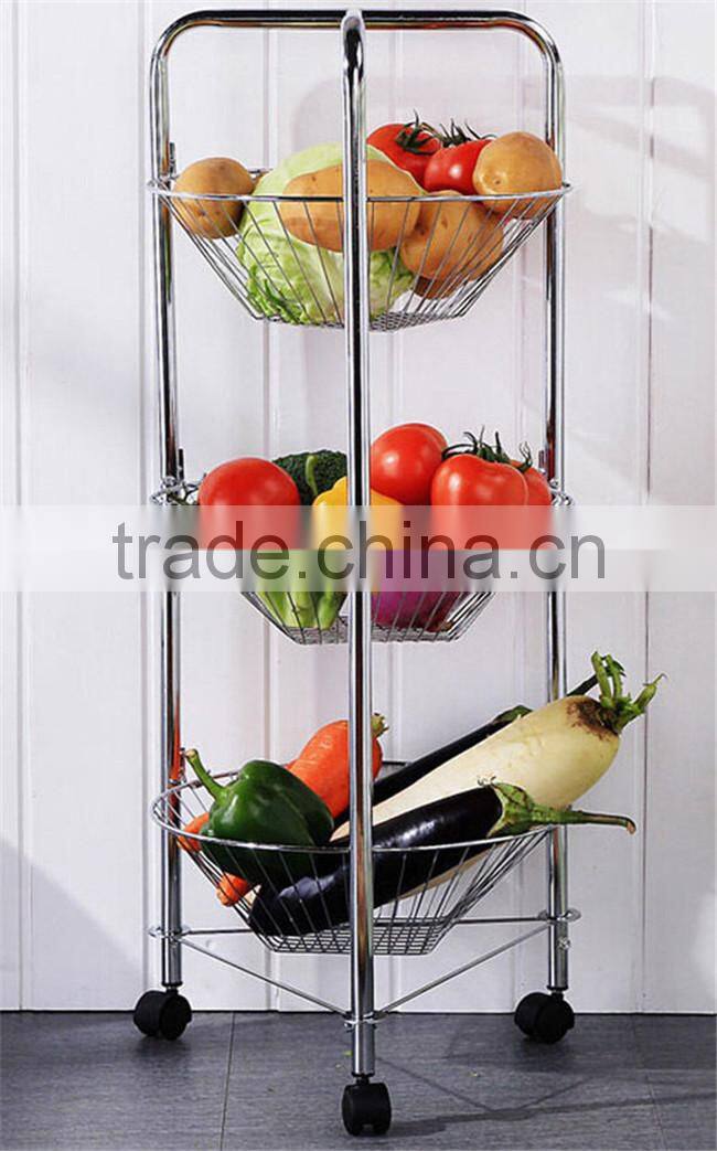 3-Tier Removable Kitchen Vegetable Storage Rack