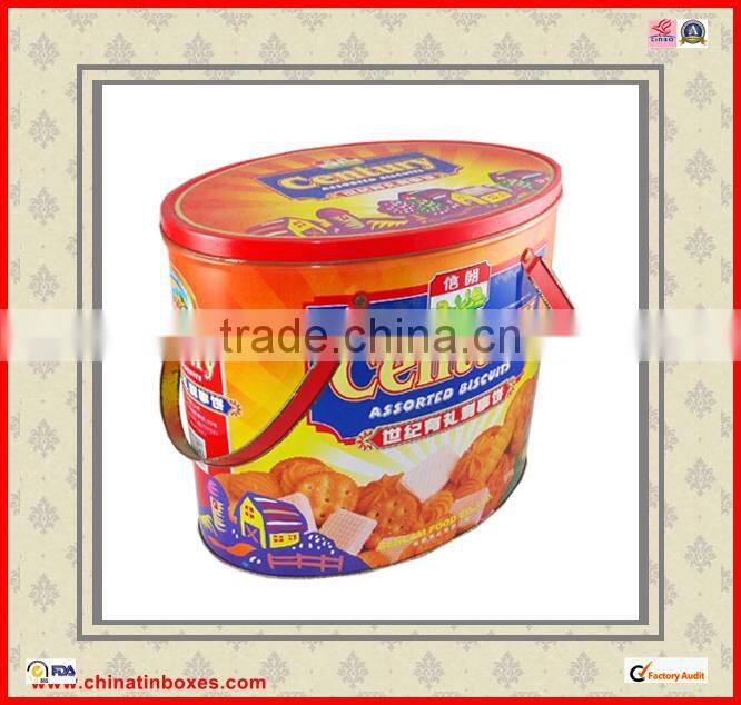 with 2 lids lollipop oval gift metal box