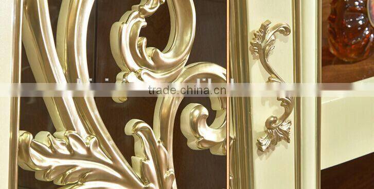 European Fashionable Bar Cabinet for Homes, Beautiful Design Wooden Wine Cabinet, Luxury Hand Carved Cupboard (BF01-ML051)