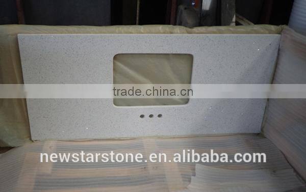 Resin Composite Synthetic Quartz Stone Vanity Top