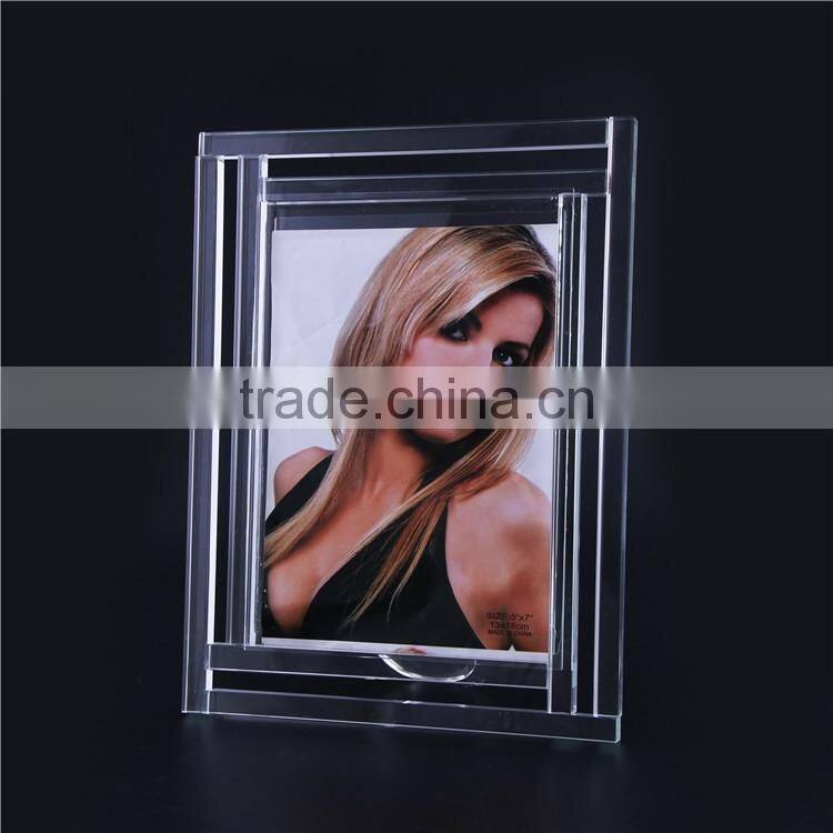 Home decoration crystal Crafts simple design photo frame