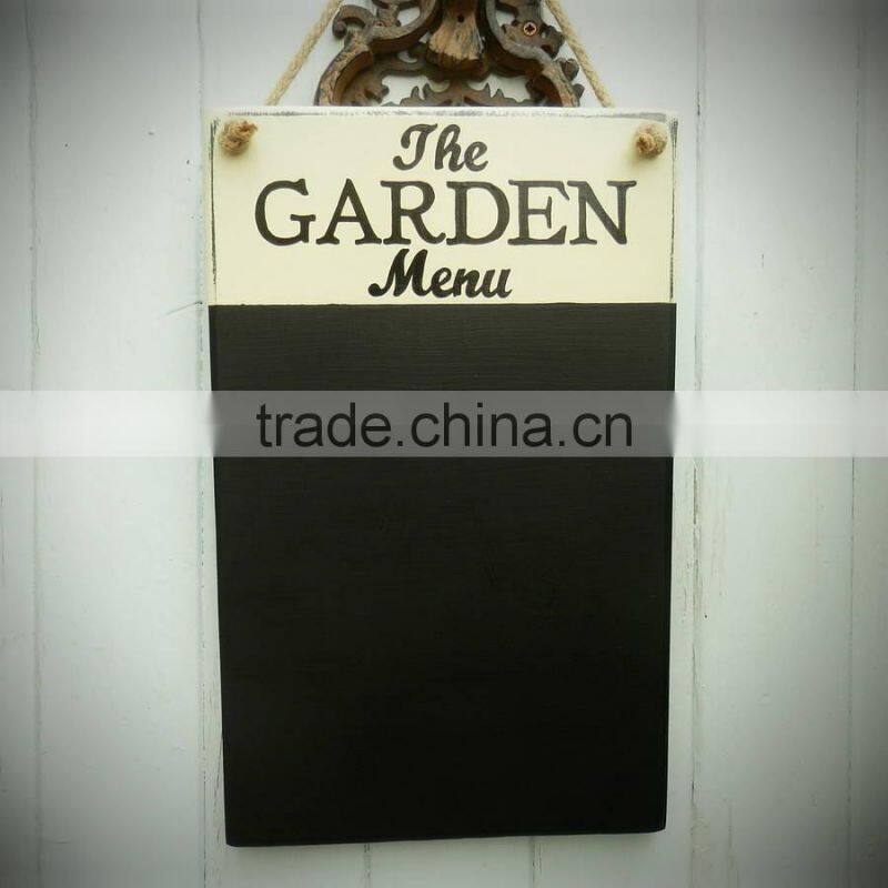Wooden Blackboard Menu Board for Pub Advertising Black Board Customization Patterns Erasable Blackboard