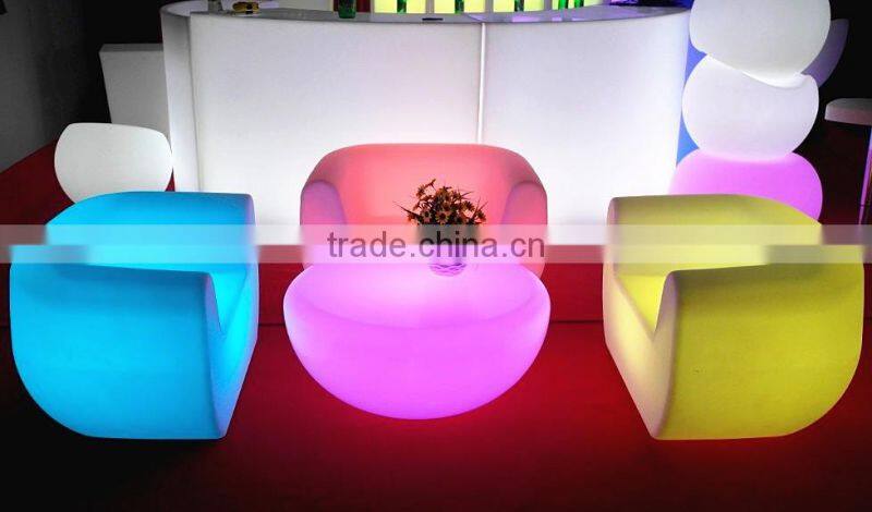 LED cube chair lamp,illuminated led cube chairs,rechargeable led cube light