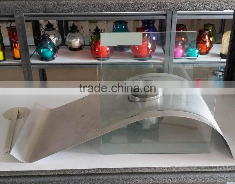 stainless steel house fireplace,free standing bio ethanol fireplace