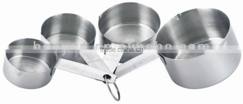 staniless steel 4pcs measuring cup, measuring spoon