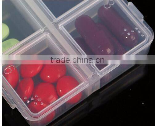 cy275 New Mini Portable Empty Braille 6 Cells Pill Medicine Drug Storage Case Box