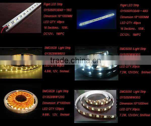 Rigid /Flexible multi Color 5050 SMD LED light Strip