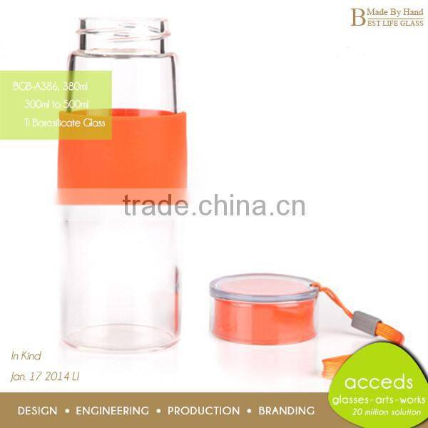Cork Stopper Clear 300Ml 500Ml Juice Glass Bottle