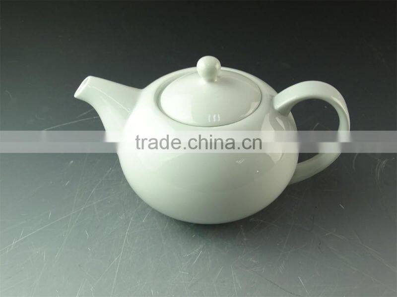 eco-friendly stocklot cheap white porcelain big capacity teapot