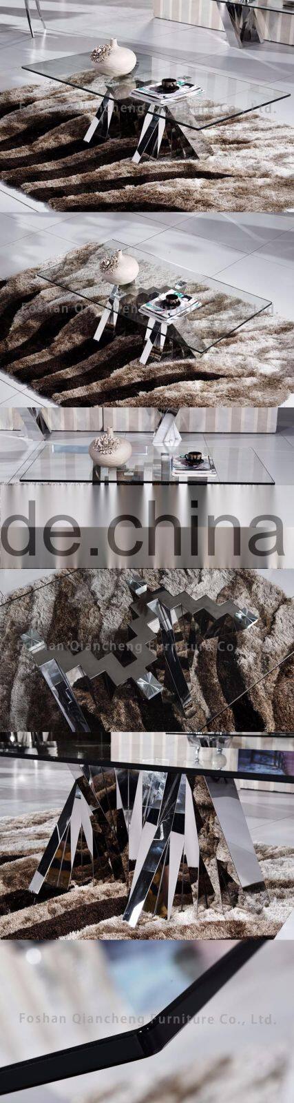 Home goods glass top metal coffee cental table