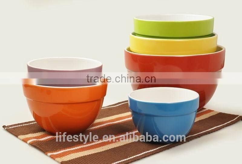 6pcs Mixing Bowl sets, Embossed Salad Bowl,Fruit Bowl