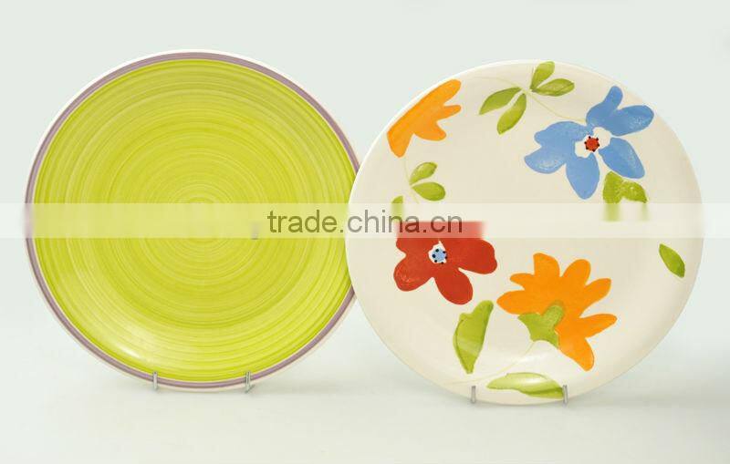 10.5 ceramic plate with hand painting