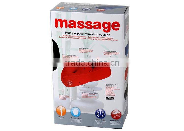 New design comfort travel car multi purpose relaxation waist massage cushion