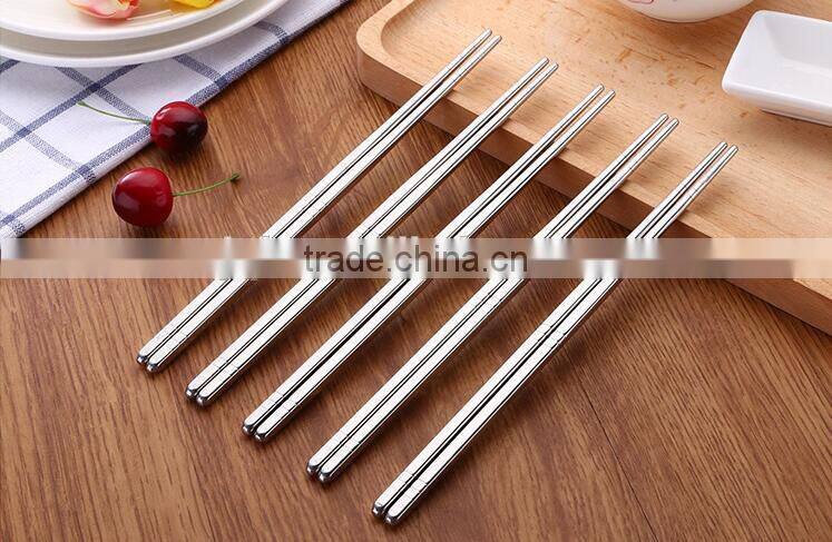 WNL-912 Twisted handle stainless steel travel chopsticks