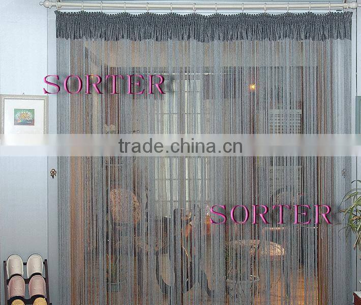 modern window/door/wall decoration string curtain/line screen with beads