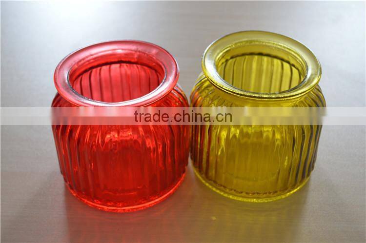 tea light holders vintage decor craft candle holder red colored